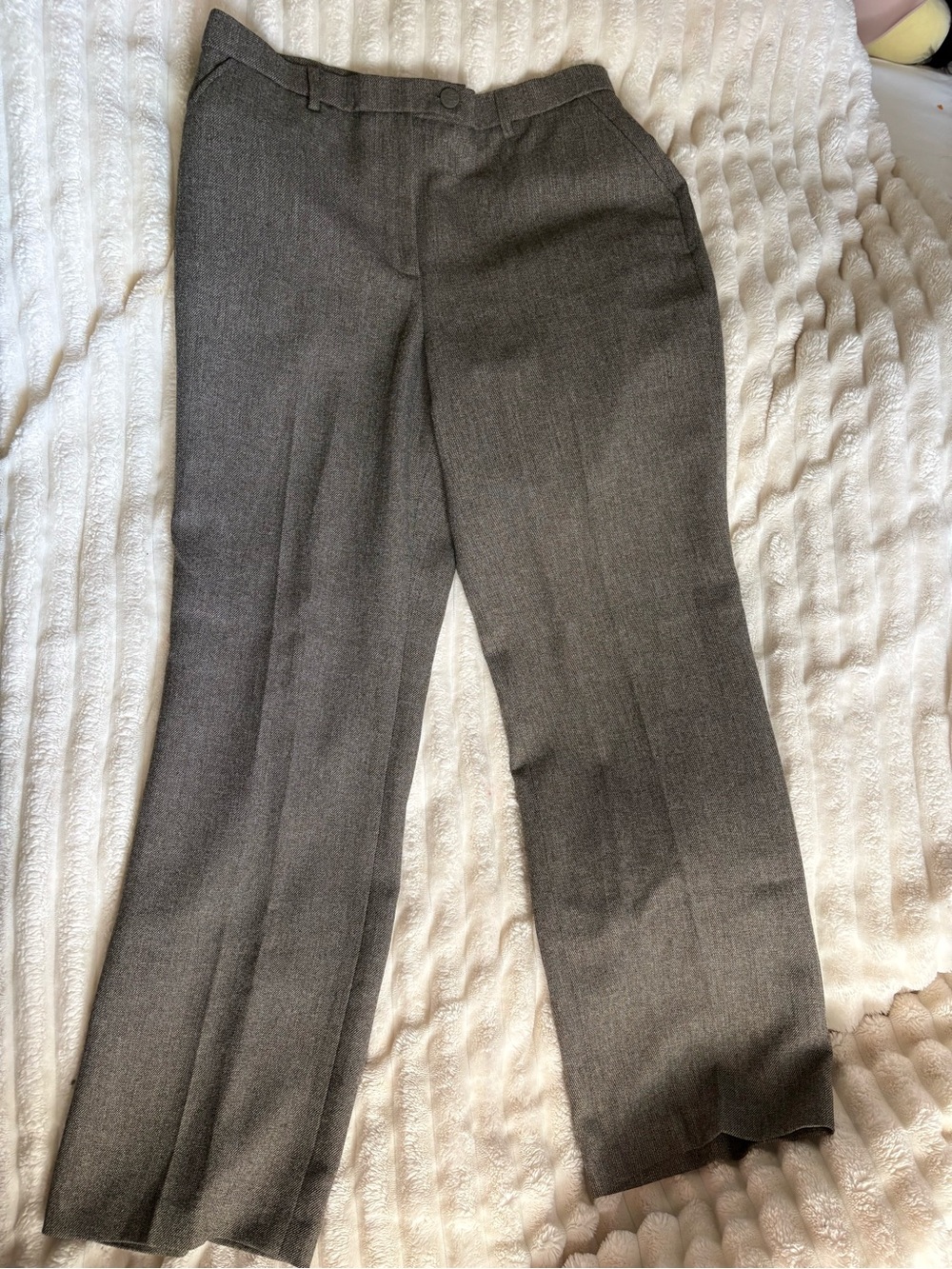 Lana Lee Women’s Tailored Dress Trousers Gray Loden Size 12